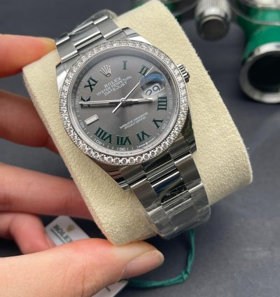 Rolex Datejust 36 126284rbr Wimbledon Oyster