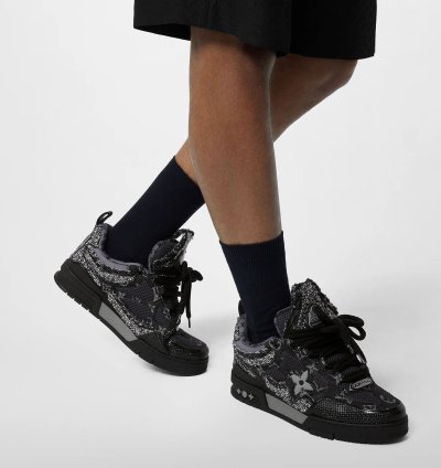 Louis Vuitton Fw 2022 Swarovski Crystals Skate Sneakers