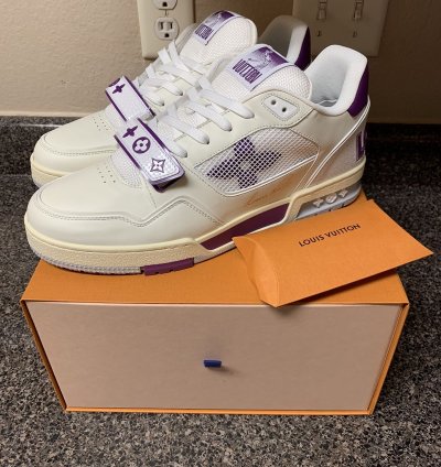 Louis Vuitton Fw21 Strap Trainer Purple Eggshell Lv8 5