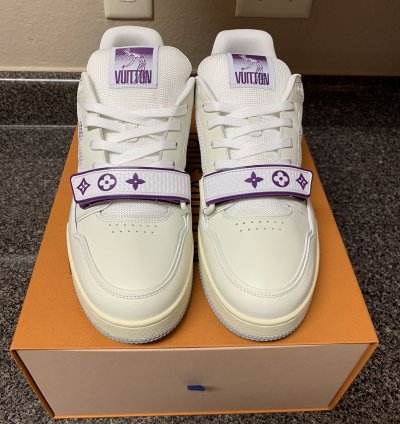 Louis Vuitton Fw21 Strap Trainer Purple Eggshell Lv8 5