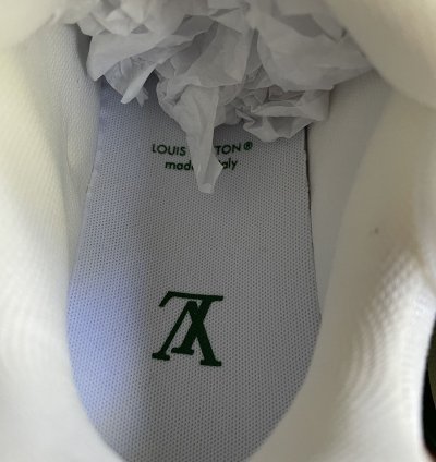 Louis Vuitton Green Denim Monogram Trainer Sneaker