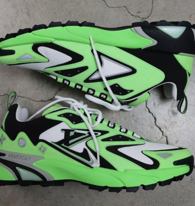 Louis Vuitton Green Tatic Runner Sneaker