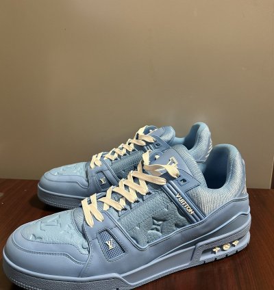 Louis Vuitton Logo Monogram Trainer Sneakers 12