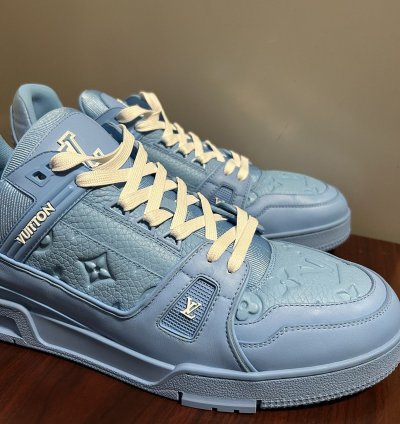 Louis Vuitton Logo Monogram Trainer Sneakers 12
