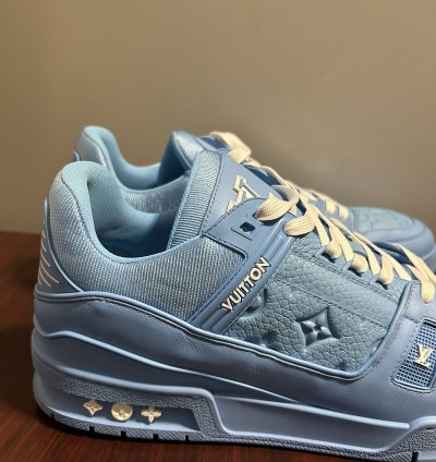 Louis Vuitton Logo Monogram Trainer Sneakers 12