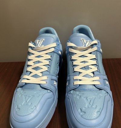 Louis Vuitton Logo Monogram Trainer Sneakers 12
