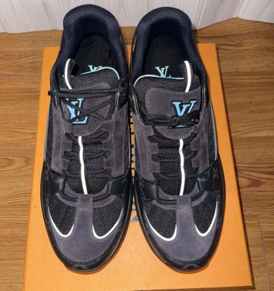 Louis Vuitton Lucien Clark Black Blue Skate Sneakers