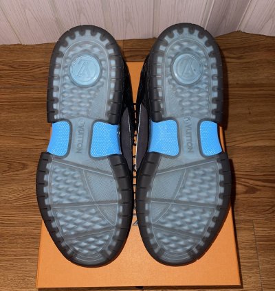 Louis Vuitton Lucien Clark Black Blue Skate Sneakers
