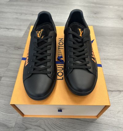 Louis Vuitton Luxembourg Low-top Sneaker Black Orange