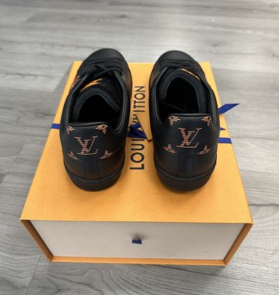 Louis Vuitton Luxembourg Low-top Sneaker Black Orange