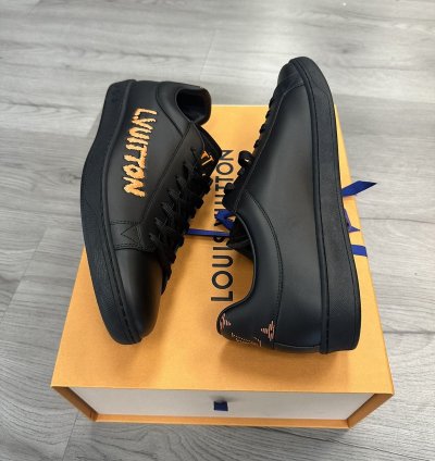 Louis Vuitton Luxembourg Low-top Sneaker Black Orange