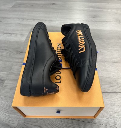 Louis Vuitton Luxembourg Low-top Sneaker Black Orange