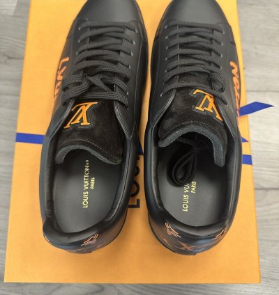 Louis Vuitton Luxembourg Low-top Sneaker Black Orange