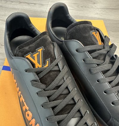 Louis Vuitton Luxembourg Low-top Sneaker Black Orange