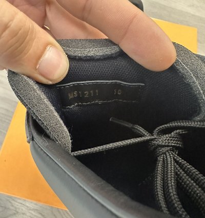 Louis Vuitton Luxembourg Low-top Sneaker Black Orange