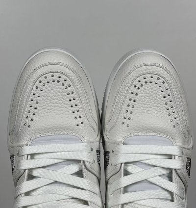 Lv Trainer White Calf Leather