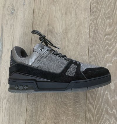 Louis Vuitton Lv 408 Trainer Grey Flannel Black