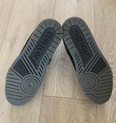 Louis Vuitton Lv 408 Trainer Grey Flannel Black