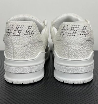 Lv Trainer White Calf Leather