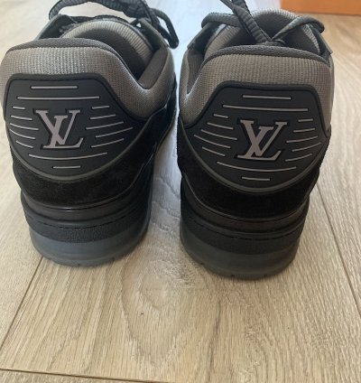 Louis Vuitton Lv 408 Trainer Grey Flannel Black