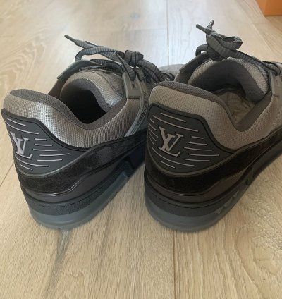 Louis Vuitton Lv 408 Trainer Grey Flannel Black
