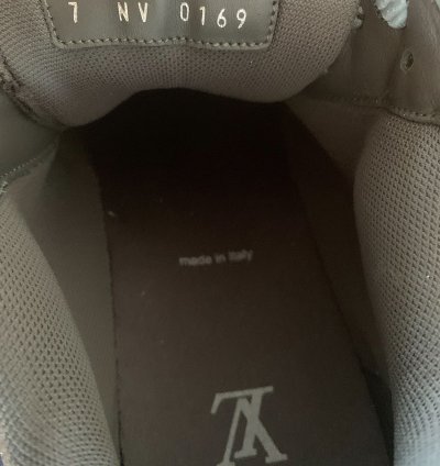 Louis Vuitton Lv 408 Trainer Grey Flannel Black
