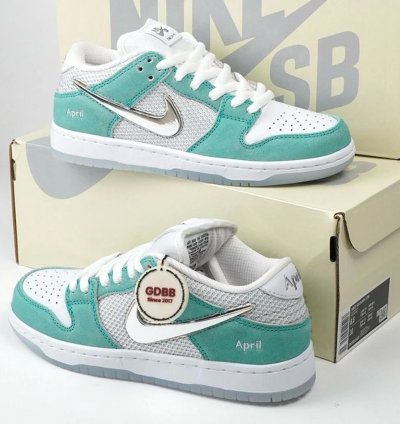 Nike Sb Dunk X April Skateboards Low Pro - Racer Blue Metallic Shoes