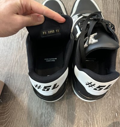 Louis Vuitton Lv Black White Trainer
