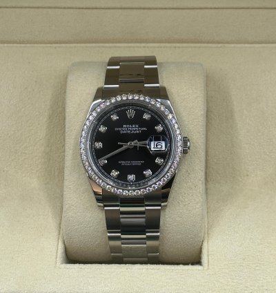 Rolex Datejust 36 Black Diamonds Oys
