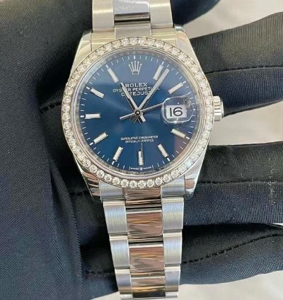 Rolex Datejust 36 Blue Index Oys