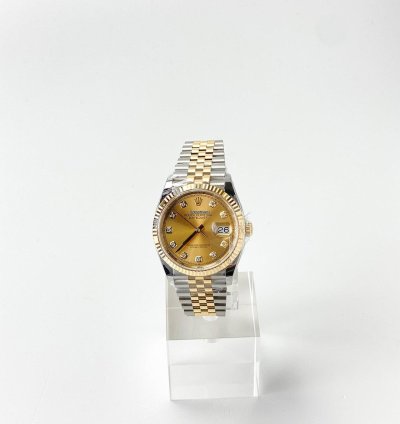 Rolex Datejust 36 Champagne Dial With Diamonds