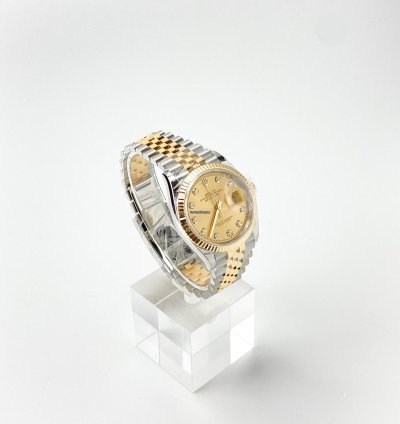 Rolex Datejust 36 Champagne Dial With Diamonds