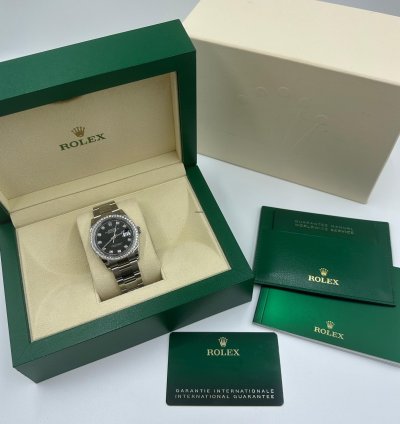 Rolex Datejust 36 Diamonds Black Oys