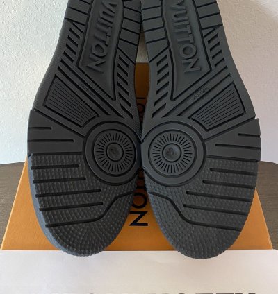 Louis Vuitton Lv Trainer Black Embossed Lv 11 Us 12