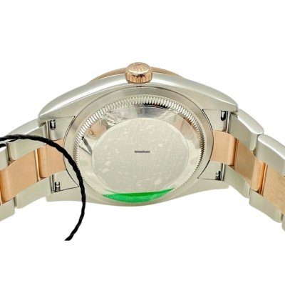 Rolex Datejust 36 Factory Diamond Bezel Rhodium Diamond Dial Two-tone Rose Gold 126281rbr Unworn
