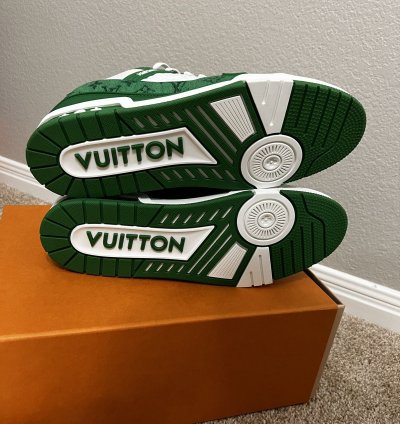 Louis Vuitton Lv Trainer Denim Green