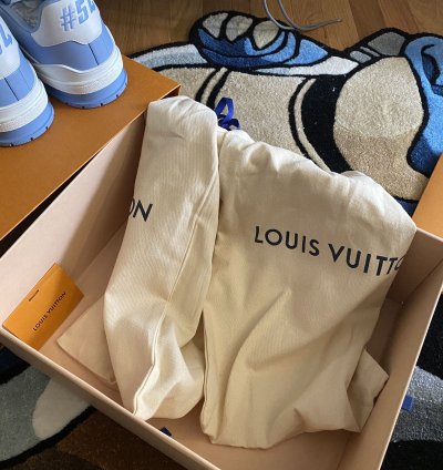 Louis Vuitton Lv Trainer Light Blue White Sneaker