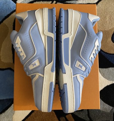 Louis Vuitton Lv Trainer Light Blue White Sneaker