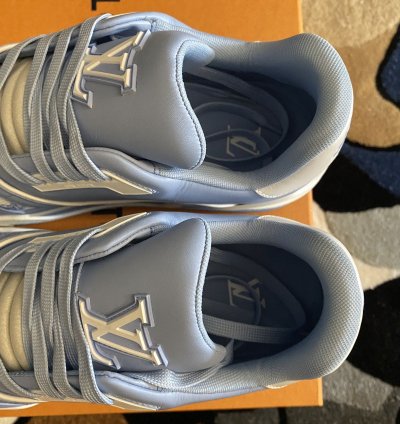 Louis Vuitton Lv Trainer Light Blue White Sneaker