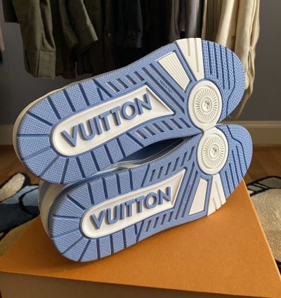 Louis Vuitton Lv Trainer Light Blue White Sneaker