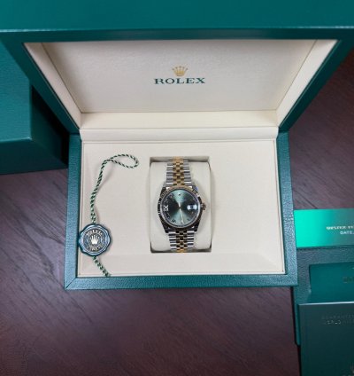 Rolex Datejust 36 Green Roman Dial