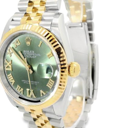Rolex Datejust 36 Green Roman Dial