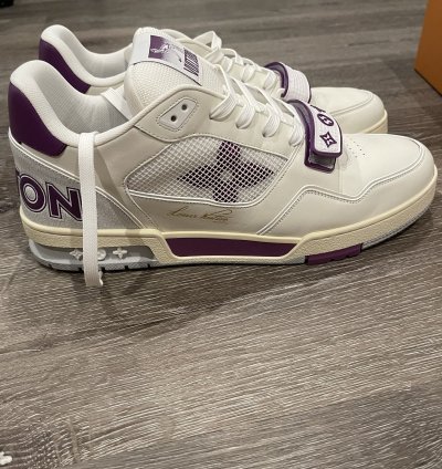 Louis Vuitton Lv Trainer Purple White