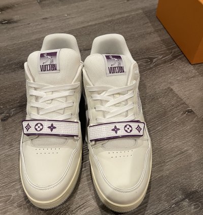 Louis Vuitton Lv Trainer Purple White
