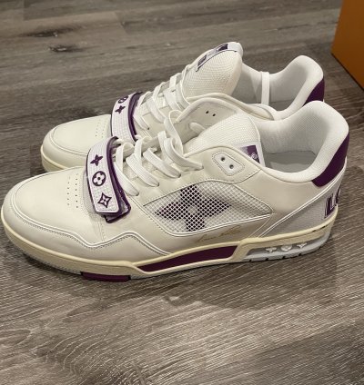 Louis Vuitton Lv Trainer Purple White