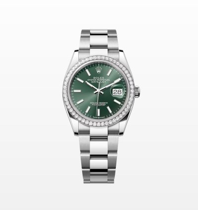 Rolex Datejust 36 Mint Green Index Oys