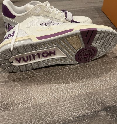 Louis Vuitton Lv Trainer Purple White
