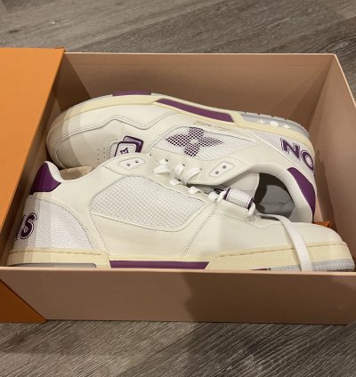 Louis Vuitton Lv Trainer Purple White