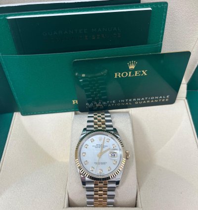 Rolex Datejust 36 Mother Of Pearl Dial Jubilee Two-tone Yellow Gold Datejust 36 Reference 126233