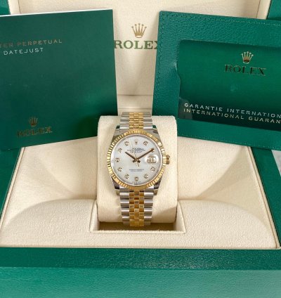 Rolex Datejust 36 Mother Of Pearl Diamond Dial Jubilee 2025